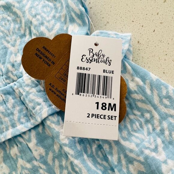 NEW Baby Essentials Baby Girls Romper and Headband Set Size 18 Months NWT - Picture 11 of 13